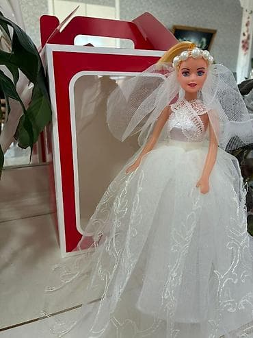 besik ucun oyuncaqlar: Gəlin geyimli oyuncaq kukla - Zərif dizaynlı gəlin obrazı: krujeva — 2