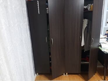 Ev üçün dekor: Açılan, 4 qapılı Düz dolab, Qarderob, paltar dolabı — 4