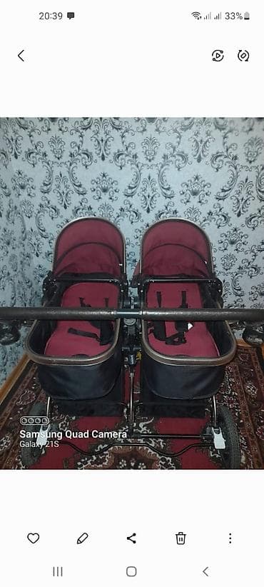 Коляски для двойни: Коляска для двойни, Б/у — 4