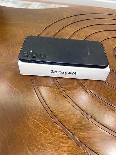 iphone 7 batarya: Samsung Galaxy A24 4G, rəng - Qara, Barmaq izi — 5