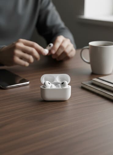 İşlənmiş Simsiz (Bluetooth) Qulaqcıqlar, Apple, rəng - Ağ — 1