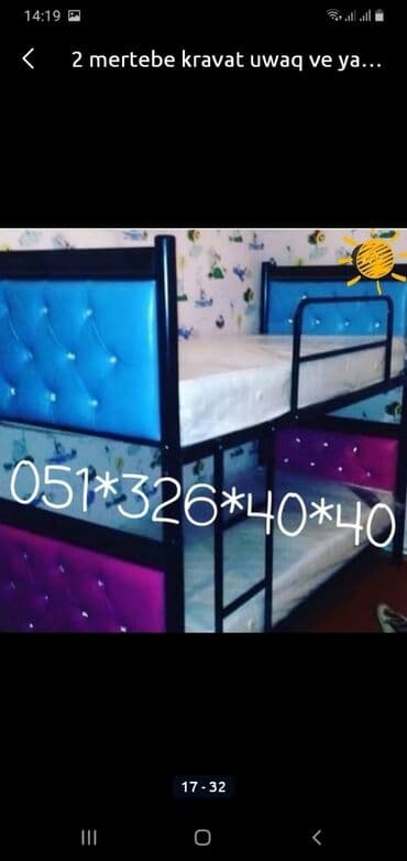 tek çarpayı: Oğlan və qız üçün, Yeni, Çarpayı, Matras ilə, Siyirməsiz — 4