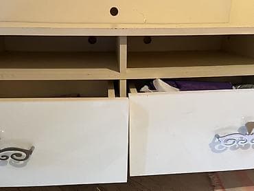 jale mebel: Прямой ТВ стенд, С полками, Ламинат — 3