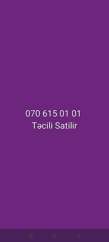 Nömrə: ( 070 ) ( 6150101 ), İşlənmiş lalafo.az -da Nömrə: ( 070 ) ( 6150101 ), İşlənmiş