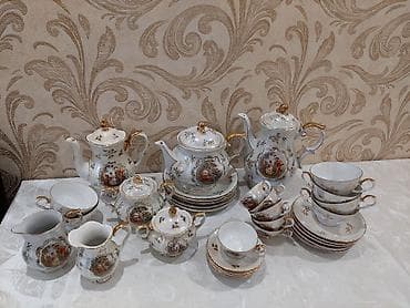 çay servisi: Çay dəsti, rəng - Ağ, Farfor — 2