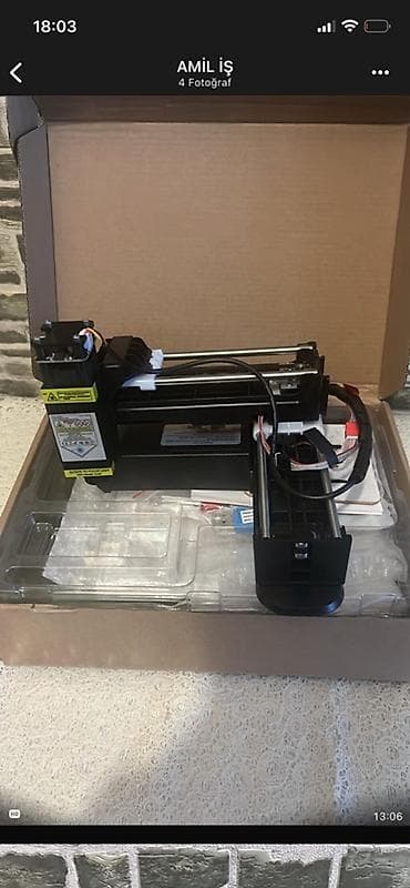 masa ustu drel: EasyThreed Mini Laser Engraver – stolüstü lazer oyma qurğusu — 4