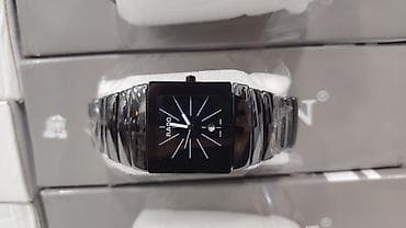 RADO Jubile kişi qol saatı – keramik üslubda qara, düzbucaqlı korpus — 4