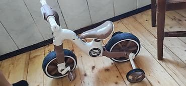 suru: Uşaq üçtəkərli velosipedi – BestTrike - Rəng: ağ/qəhvəyi - Sükanın — 5