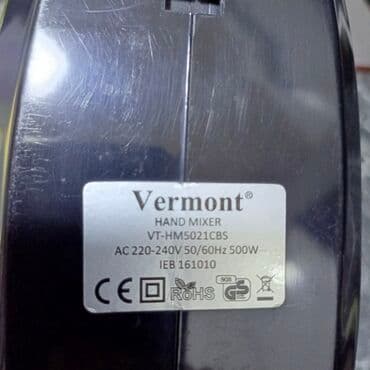 mikserlər: Əl blender, Vermont, İşlənmiş, Ödənişli çatdırılma, Ünvandan götürmə — 9