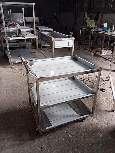 Qab daşıma arabaları - Material: paslanmayan polad konstruksiya –