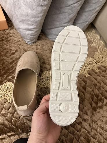 Мокасины и лоферы: Размер: 38, цвет - Бежевый, Новый — 5