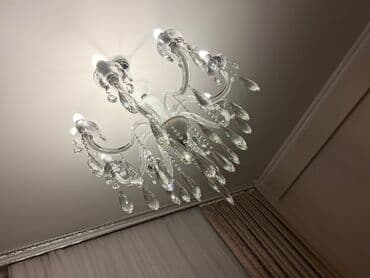 dəhliz üçün çilçıraqlar: Çılçıraq, 8 lampa, Şüşə — 4