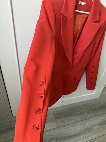 pencek: Qadın üçün tünd narıncı/qırmızı blazer — 2
