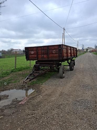 Traktor qoşqusu – 2 oxlu, dözümlü metal kuzovlu, yüksək bortlu