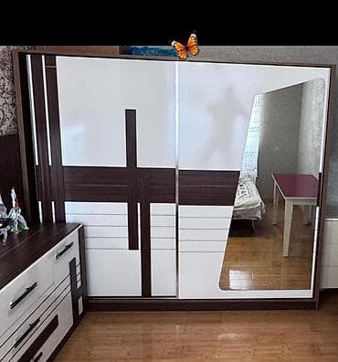 hamam guzgusu: 2 qapılı, Güzgülü, Ağ, Digər material, Kupe, Düz dolab — 1