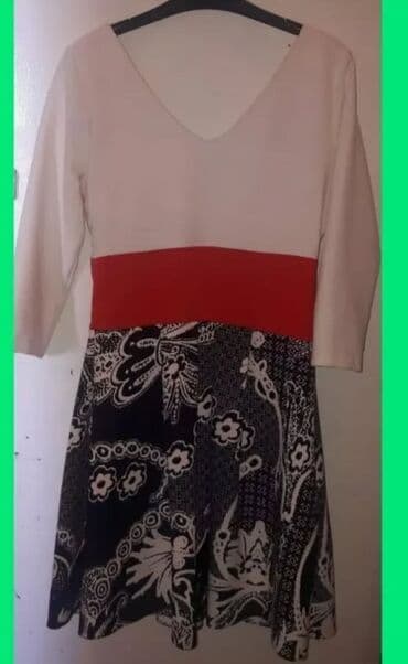 midi məxmər ətəklər: Qadın paltarı – üçrəngli dizayn - Üst hissə: krem rəngli, dərin — 2