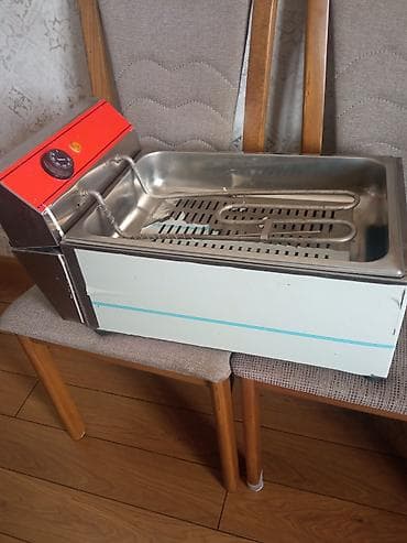 Elektrikli dərin qızartma aparat - Tək vannalı, paslanmayan polad