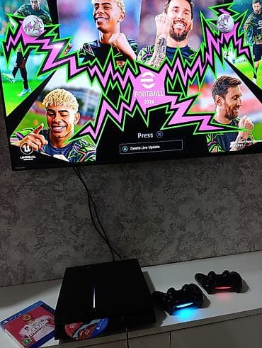 ps4 satma: PS4 500gb əla vəziyətdə, plombu üzərində, 2 pult +20 oyun Metrolara — 9