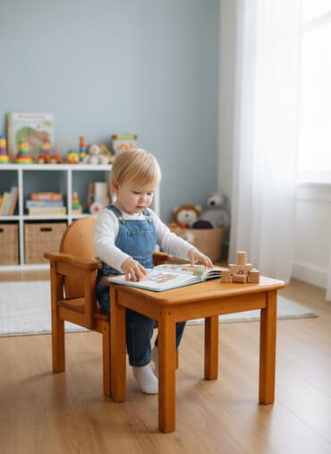 uşaq tort sekilleri: Uşaq ustolu — 1