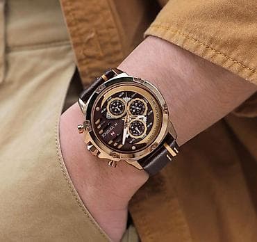 idman saatlari: Qol saatı, NaviForce, rəng - Qızılı — 3