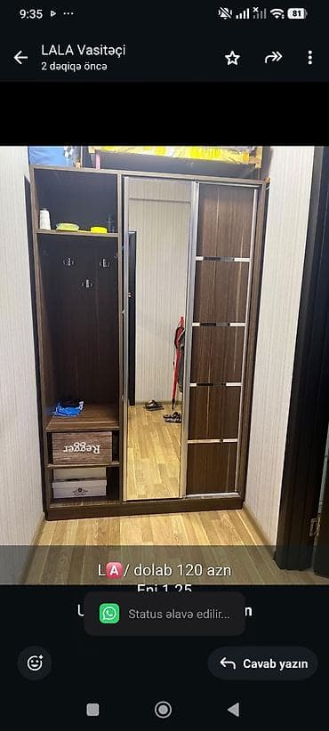 L🅰/ dolab 120 azn Eni 1.25 Uzun 2m ⁷¹¹⁶ Bakı Sumqayıt yolu Mətanət A lalafo.az -da L🅰/ dolab 120 azn Eni 1.25 Uzun 2m ⁷¹¹⁶ Bakı Sumqayıt yolu Mətanət A