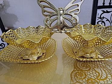 mis caydan: Çay dəsti, rəng - Qızılı, 7 nəfərlik, Türkiyə — 3