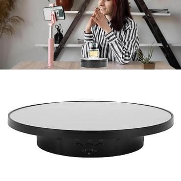 mini video camera: Elektrik fırlanan displey platforması – foto/video çəkilişi, vitrin — 3