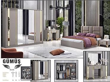 Yataq otağı dəstləri: İkinəfərlik çarpayı, Dolab, Termo, Tumba, Yeni — 1