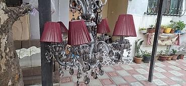 led lustra: Çılçıraq, 4 lampa, Xrustal — 5