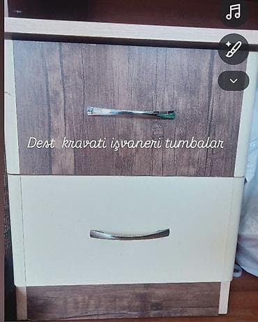 perla mebel: İki rəfli tumbalar – yataq otağı dəsti üçün - Model: dəst kravatı və — 1