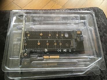 PCI to NVME perexodnik, yeni, qutuda