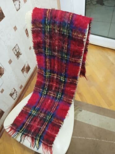 toxuma ipler: Tüklü toxuma şərf/atkı - Dizayn: klassik tartan/çəkmə naxışlı, əsasən — 1