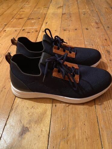 Ботинки: Kişi idman üslubunda günlük ayaqqabı - Rəng: tünd göy (navy) üst, ağ — 3