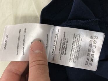 kişilər üçün toxunma papaqlar: Futbolka, Moncler, S (EU 36), rəng - Göy — 6