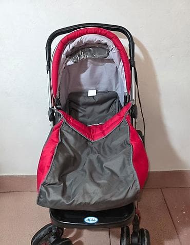 baş ortuyu: Uşaq arabası – “My Baby” brendi, qırmızı/boz rəng. Xüsusiyyətlər: - 3 — 7