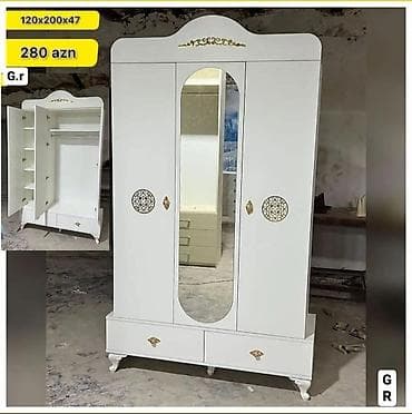 dolab ucuz: Düz dolab, Qonaq otağı üçün, Hamam üçün, Dəhliz üçün, Paltar üçün, Açılan, Korpuslu, 3 qapılı — 1