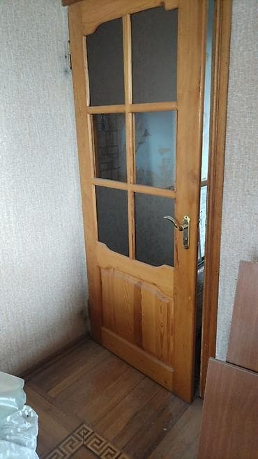 İşlənmiş, 3 qapılı, Siyirməli, Qəhvəyi, Taxta, Açılan, Düz dolab — 6