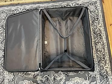 Ovçuluq və balıqçılıq: Böyük ölçülü yumşaq korpuslu səyahət çamadanı - Rəng: qara - — 5