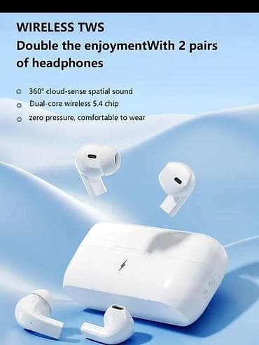 bultuz qulaqcıq: Yeni Simsiz (Bluetooth) Qulaqcıqlar, rəng - Qara — 6