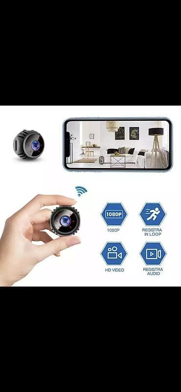 Mini Wi‑Fi təhlükəsizlik kamerası - Kompakt ölçü: barmaq ucu boyda