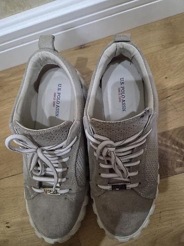 sport ayaqqabilar: U.S. Polo Assn. qadin krossovkası - Model: USPA brendi, bağcıqlı - — 3