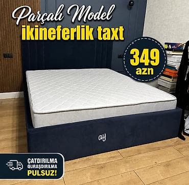 Ev və bağ: 🛏️ *Parçalı Model Taxt – 349 AZN* ✅ Yeni sifarişlə hazırlanır 🎨 Rəng — 1