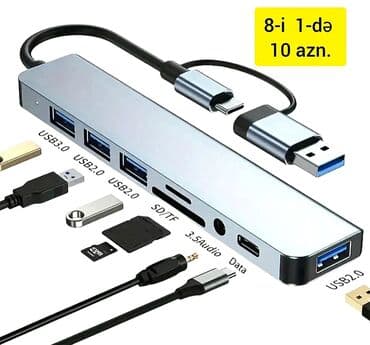 kamera dəsti: Çoxfunksiyalı USB-C OTG KART OXUYUCU ADAPTERİ. SD və TF kartları — 29