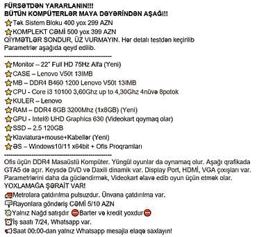 toshiba notebook adapter: FÜRSƏTDƏN YARARLANIN!!! BÜTÜN KOMPÜTERLƏR MAYA DƏYƏRİNDƏN AŞAĞI!! ⭐Tək — 3
