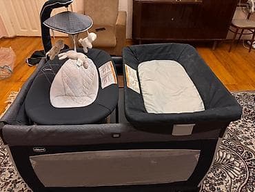 taxt doseyi: Oğlan və qız üçün, İşlənmiş, Dördbucaq, Beşik, Matras ilə, Yellənmə mexanizm ilə — 1