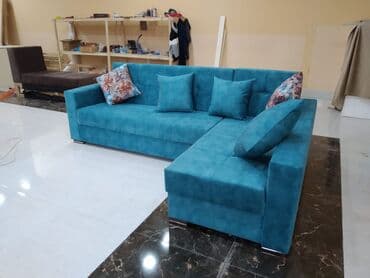 Künc divan, Yeni, Açılan, Bazalı, Vеlur parça, Şəhərdaxili pulsuz çatdırılma