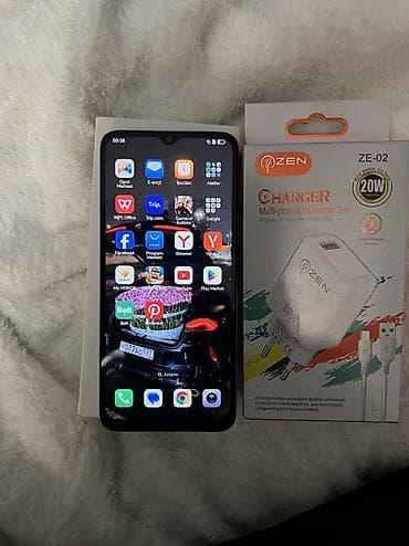 telefon kabloları: Honor X6a, 128 GB, Barmaq izi, Face ID — 4