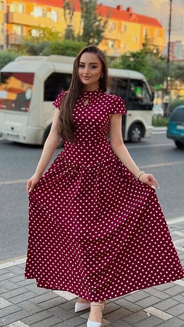 don geyim: Qadınlar üçün maxi don - Model: Yüksək belli, ətək hissəsi geniş — 7