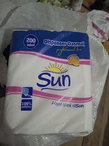 desmal: Sun Dispenser Dəsmal – professional line - 200 ədədlik paket - — 1