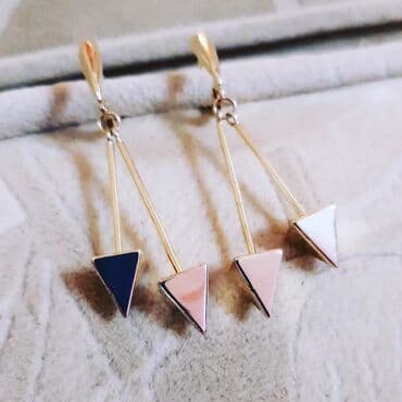 sirqalar qizil: Sırğa, Sarı qızıl, 585 Əyar, 469 g — 2